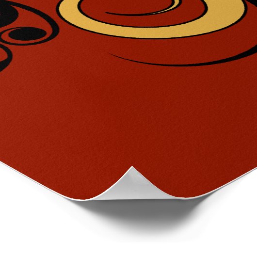 Gecko Blüh Poster (Ecke)