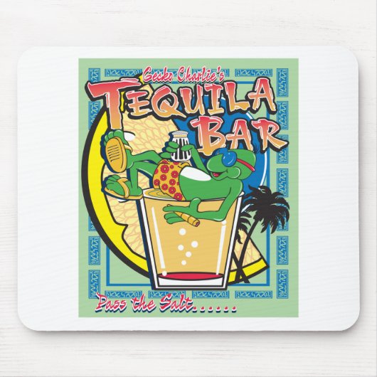 Gecko Charlies Margarita Bar Mousepad (Vorne)