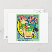 Gecko Charlies Margarita Bar Postkarte (Vorne/Hinten)