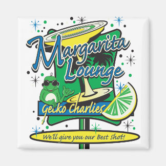 Gecko Charlies Margarita-Cocktail Lounge Magnet