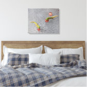 Gecko Cocktailstunde zweiteiliges Leinwand Set (Insitu (Schlafzimmer))