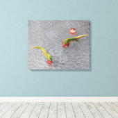 Gecko Cocktailstunde zweiteiliges Leinwand Set (Insitu (Holzboden))