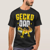 Gecko Dad Reptile Leopard Gecko  Lizard T-Shirt (Vorderseite)