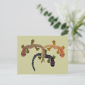 Gecko Dance Postkarte (Stehend Vorderseite)