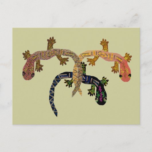 Gecko Dance Postkarte (Vorderseite)
