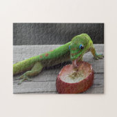 Gecko, der Trauben isst Puzzle (Horizontal)