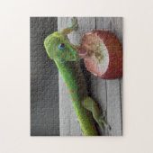 Gecko, der Trauben isst Puzzle (Vertikal)