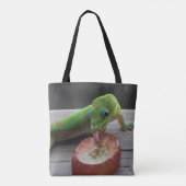 Gecko, der Trauben isst Tasche (Rückseite)