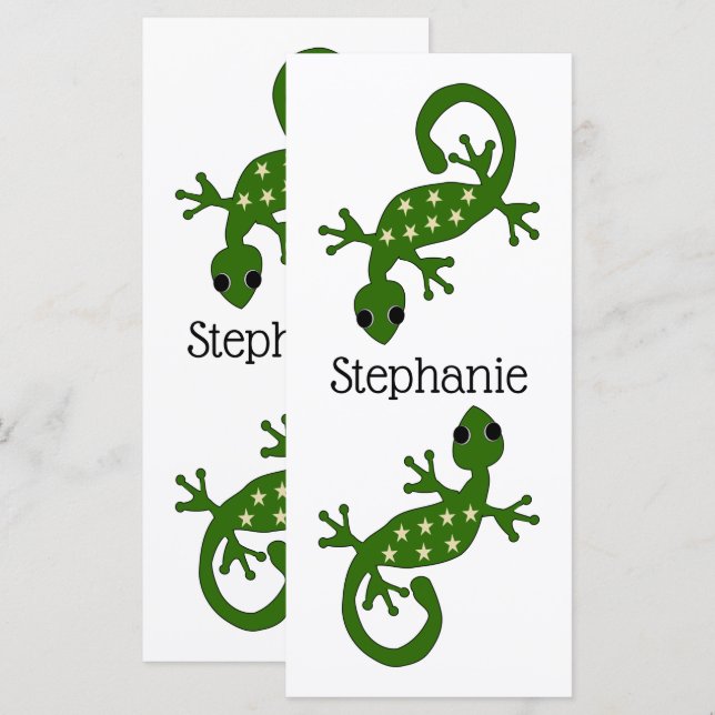 Gecko Design Lesezeichen (Vorne/Hinten)