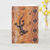 Gecko Dreaming Karte (Gelbe Blume)