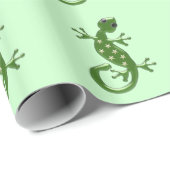 Gecko-Echse Geschenkpapier (Rolleneckpunkt)