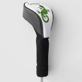 Gecko-Echsen-Design Golf Headcover (angewinkelt)
