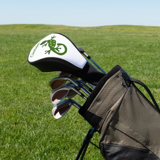 Gecko-Echsen-Design Golf Headcover (In SItu)