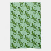 Gecko-Echsen-Design mit beliebigem Hintergrundfarb Geschirrtuch (Vertikal)