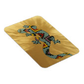 Gecko-Eidechse an der Wand, Tucson, Arizona, Magnet (Rechte Seite)