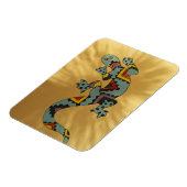 Gecko-Eidechse an der Wand, Tucson, Arizona, Magnet (Linke Seite)