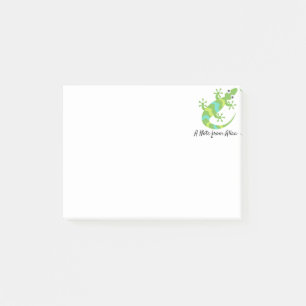Gecko-Eidechse Emoji Post-it Klebezettel