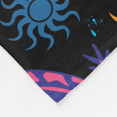 Gecko-Eidechsen mehrfarbig ganz über Druck Fleecedecke (Ecke)