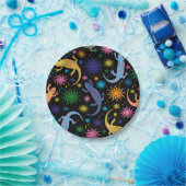 Gecko-Eidechsen mehrfarbig ganz über Druck Pappteller (Party)