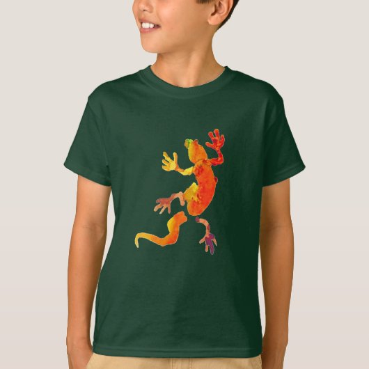 Gecko-Eidechsen-Öko reptil T-Shirt (Vorderseite)