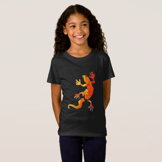 Gecko-Eidechsen-Öko reptil T-Shirt (Vorne ganz)