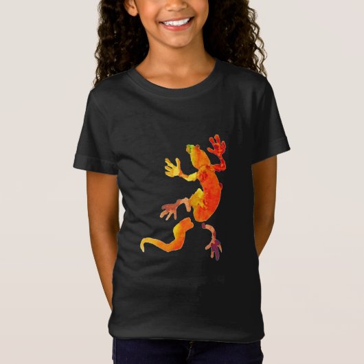 Gecko-Eidechsen-Öko reptil T-Shirt (Vorderseite)