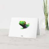 Gecko-Eidechsen-Regenbogen färbt Gruß-Karten Karte (Rückseite)