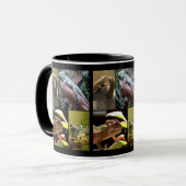 Gecko-Eidechsen und Chameleons Tasse (Vorderseite Links)