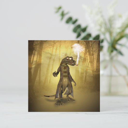 Gecko Einladung (Stehend Vorderseite)