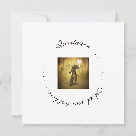 Gecko Einladung (Rückseite)