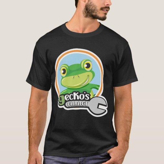 Gecko-Garage T-Shirt (Vorderseite)