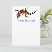 Gecko - gefährdete Arten - Einladung (Stehend Vorderseite)