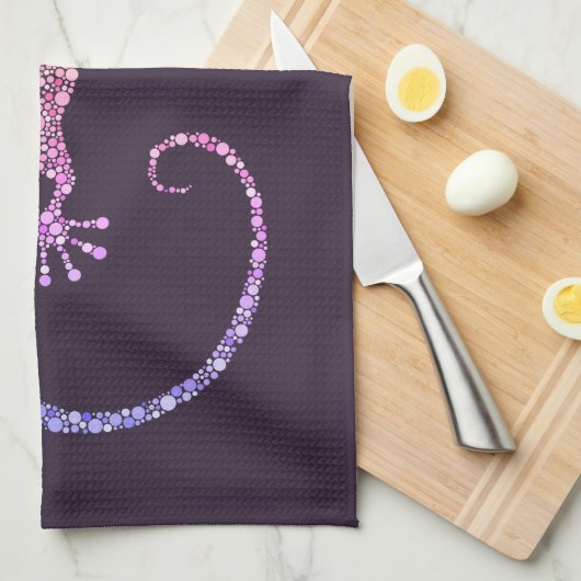 Gecko Geschirrtuch (Viertel Falte)