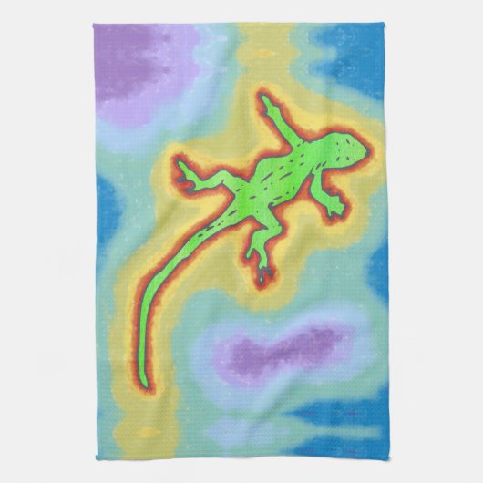 Gecko Geschirrtuch (Vertikal)
