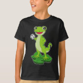 Gecko Handball Spieler Handball T-Shirt (Vorderseite)