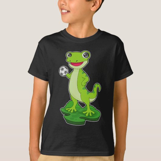 Gecko Handball Spieler Handball T-Shirt (Vorderseite)