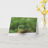 Gecko im Tropen notecard Karte (Gelbe Blume)