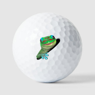 Gecko in einem Loch Golfball