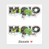 Gecko in Hawaii Aufkleber (Blatt)