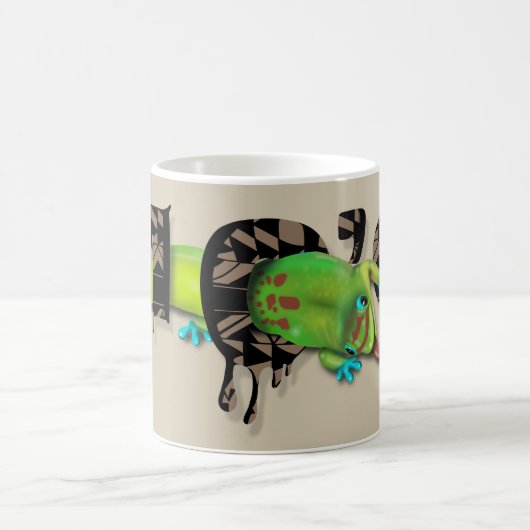 Gecko in Hawaii Kaffeetasse (Mittel)