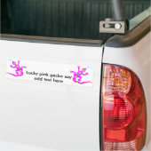 Gecko in Pink2 Autoaufkleber (Auf Lkw)