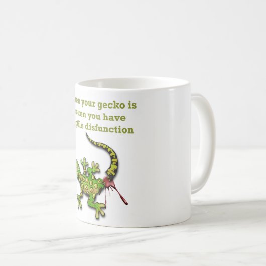 Gecko Kaffeetasse (VorderseiteRechts)