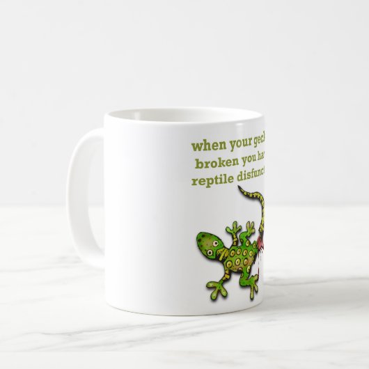 Gecko Kaffeetasse (Vorderseite Links)