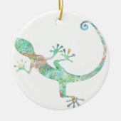 Gecko Keramik Ornament (Vorne)