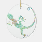 Gecko Keramik Ornament (Links)