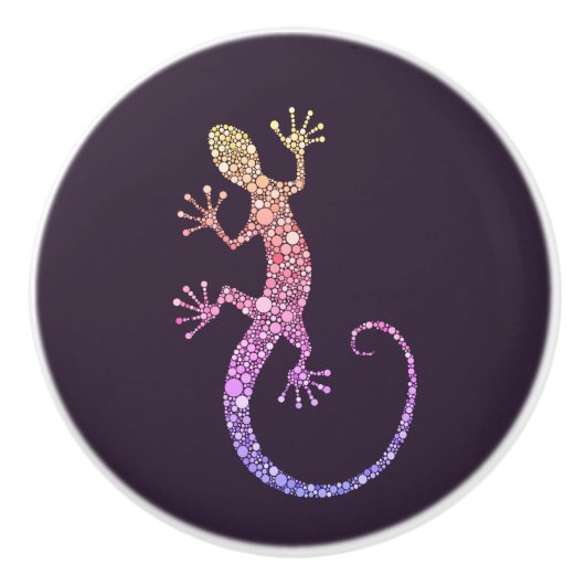 Gecko Keramikknauf (Vorderseite)