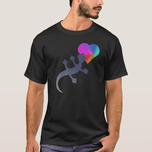 Gecko Liebe T-Shirt (Vorderseite)