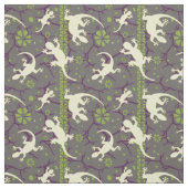 Gecko Lizard Abstrakt Cactus Ethnic Pattern Stoff (Muster)