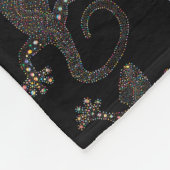 gecko LIZARD ART Fleecedecke (Ecke)
