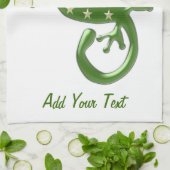 Gecko Lizard Design Geschirrtuch (Gefaltet)